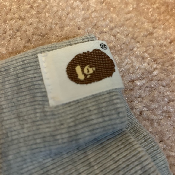 Bape busy works grey hoodie
